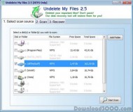 Undelete My Files for NTFS screenshot